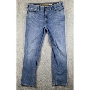 Lee Jeans Mens 38x34 Blue Extreme Motion MVP Regular Fit Straight Leg Stretch